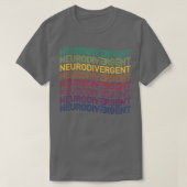 Neurodivergent ADHD ASD Aspie Autismus T-Shirt (Design vorne)