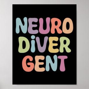 Neurodivergent Autismus Autismus Sensibilisierung  Poster