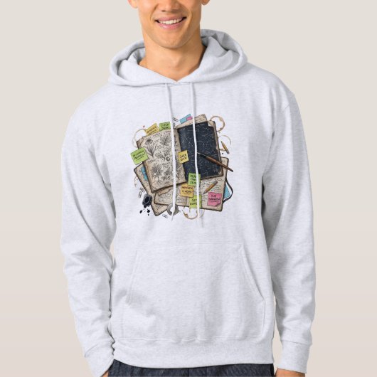 Neurodivergent Chaos Botanical Sketchbook Star Map Hoodie (Vorderseite)
