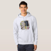 Neurodivergent Chaos Botanical Sketchbook Star Map Hoodie (Vorne ganz)