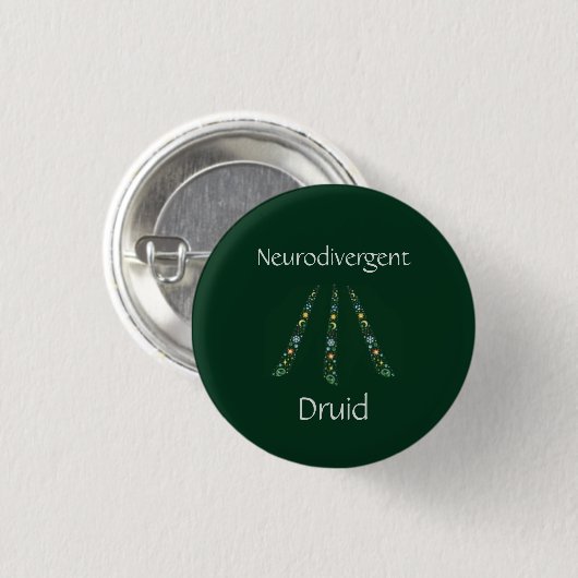 Neurodivergent Druide Button (Vorne & Hinten)