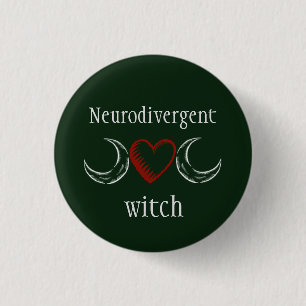 Neurodivergent Hexe Button