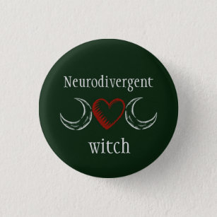 Neurodivergent Hexe Button