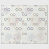 Neurodivergent Infinity Symbol | Autism ADHD Pride Geschenkpapier (Flach)