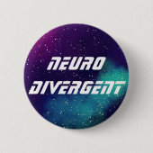 Neurodivergent kundengerechte Galaxie-Identität Button (Vorderseite)