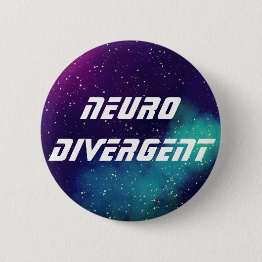 Neurodivergent kundengerechte Galaxie-Identität Button (Vorderseite)