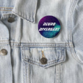 Neurodivergent kundengerechte Galaxie-Identität Button (Beispiel)