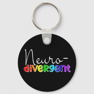 Neurodivergent   Neuroversity Awareness Rainbow Schlüsselanhänger
