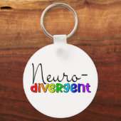 Neurodivergent | Neuroversity Awareness Rainbow Schlüsselanhänger (Rückseite)