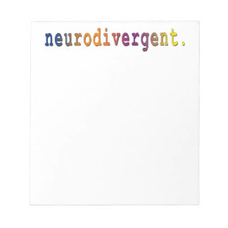 neurodivergent. Notizblock