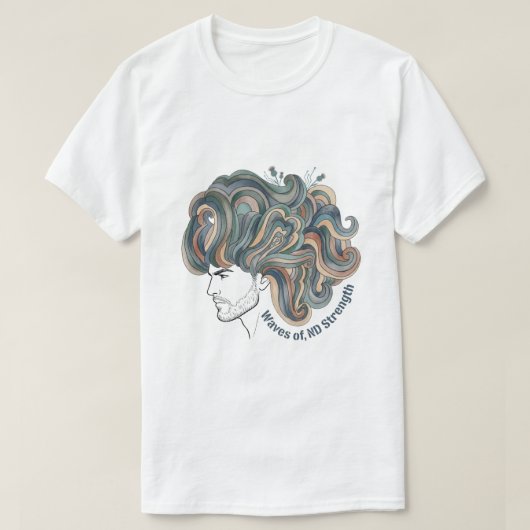 Neurodivergent Pride | Empowering Quote Art T-Shirt (Design vorne)