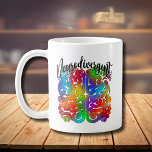 Neurodivergent Rainbow Brain for Autism Acceptance Kaffeetasse<br><div class="desc">Ein regenbogenfarbenes Gehirn mit dem Wort "neurodivergent",  um die Akzeptanz des Autismus zu repräsentieren.</div>