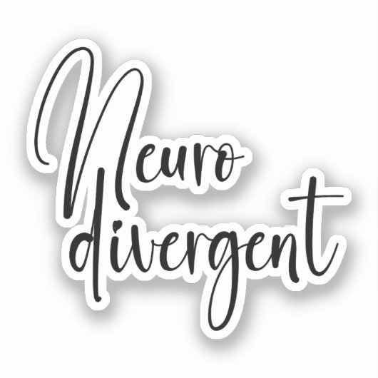 Neurodivergent | Sensibilisierung für die Neurovie Aufkleber (Vorderseite)