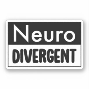Neurodivergent   Sensibilisierung für die Neurovie Aufkleber