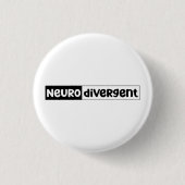 Neurodivergent | Sensibilisierung für die Neurovie Button (Vorderseite)