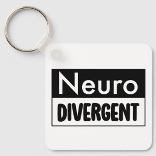 Neurodivergent   Sensibilisierung für die Neurovie Schlüsselanhänger