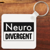 Neurodivergent | Sensibilisierung für die Neurovie Schlüsselanhänger (Rückseite)
