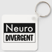 Neurodivergent | Sensibilisierung für die Neurovie Schlüsselanhänger (Rückseite)
