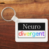 Neurodivergent | Sensibilisierung für die Neurovie Schlüsselanhänger (Rückseite)