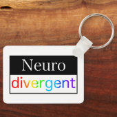 Neurodivergent | Sensibilisierung für die Neurovie Schlüsselanhänger (Vorderseite)