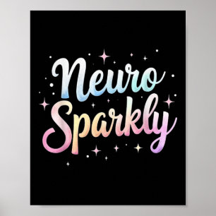 Neurodivergente funkelnde ADHS- und ASD-Einsichten Poster
