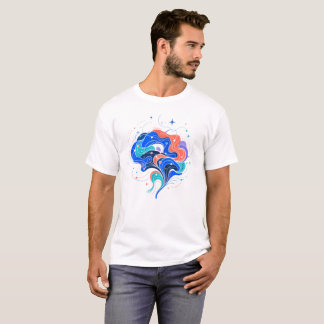 Neurodivergente Gehirnform-Kunst T-Shirt