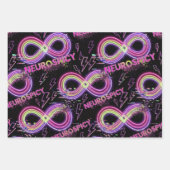 Neurodivergente Neurodiversitäts-Geschenkpapier Geschenkpapier Set (Vorderseite)