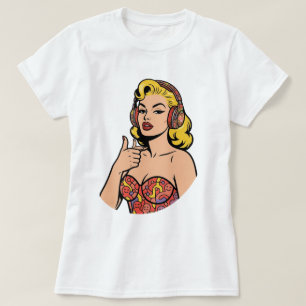 Neurodivergente Pop-Art im Marilyn-Stil - Offener T-Shirt