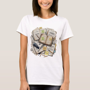 Neurodivergente Retro Vintage Buch Tinte T-Shirt