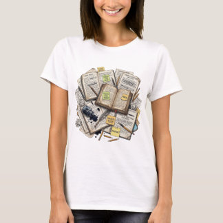 Neurodivergente Retro Vintage Buch Tinte T-Shirt