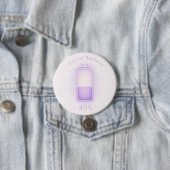 Neurodivergente Sozialbatterie Autismus ADHS AuDHD Button (Beispiel)