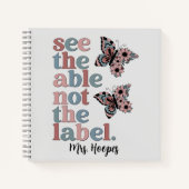 Neurodivergente Spezielle Bildung Personalisiert Notizblock (Vorderseite)