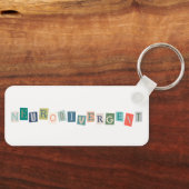 Neurodivergente Typografie Neurodivergenz Schlüsselanhänger (Vorderseite)