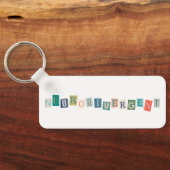 Neurodivergente Typografie Neurodivergenz Schlüsselanhänger (Rückseite)