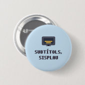 Neurodivergenter Katalanischer Untertitel-Button Button (Vorne & Hinten)
