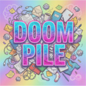 Neurodivergentes Organisations-Tool Doom-Pile-Etik Aufkleber (Vorderseite)