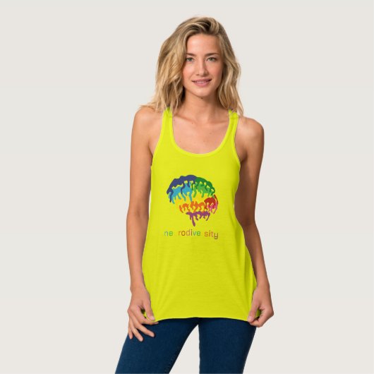 Neurodiveristes Tank Top (Vorderseite Vollansicht)