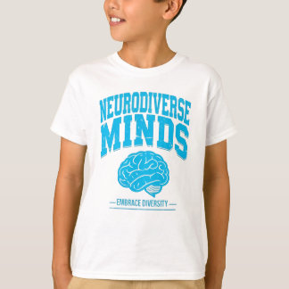 Neurodiverse Minds Brain Graphic T-Shirt