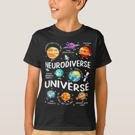 Neurodiverse Universe Iep Special Ed Paraprofessio T-Shirt (Vorderseite)