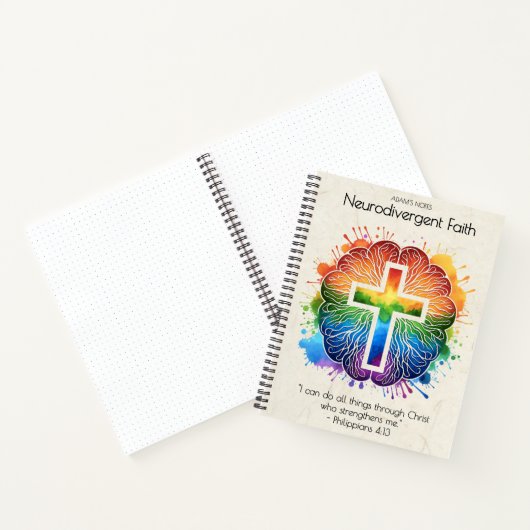 Neurodiverser Glaube - Regenbogenbran Notizblock (Innenseite)