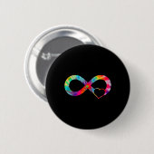 Neurodiverser Herzinsuffizienz Gebärdenautismus Button (Vorne & Hinten)