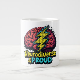 Neurodiverser & Proud Jumbo-Tasse