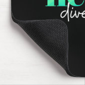 Neurodiverser Stolz auf Autismus und AIDS-Aware Mousepad (Ecke)