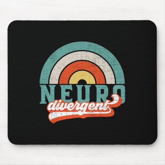 Neurodiverser Stolz auf Autismus und AIDS-Aware Mousepad (Vorne)
