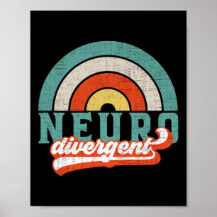 Neurodiverser Stolz auf Autismus und AIDS-Aware Poster