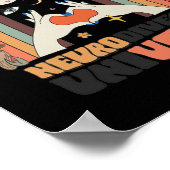Neurodiverser Universe Celestial Retro Autismus Aw Poster (Ecke)