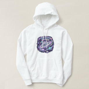 Neurodiverses Universum Neon-Galaxie Hoodie