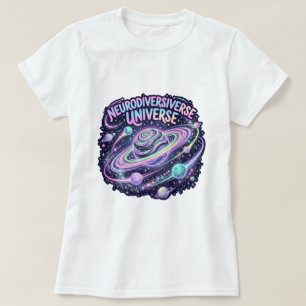 Neurodiverses Universum Neon Galaxie T-Shirt