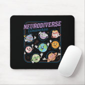 Neurodiverses Universum Neurodiversität Autismus Mousepad (Mit Mouse)