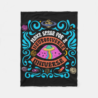 Neurodiverses Universum Neurovielfalt und Autismus Fleecedecke